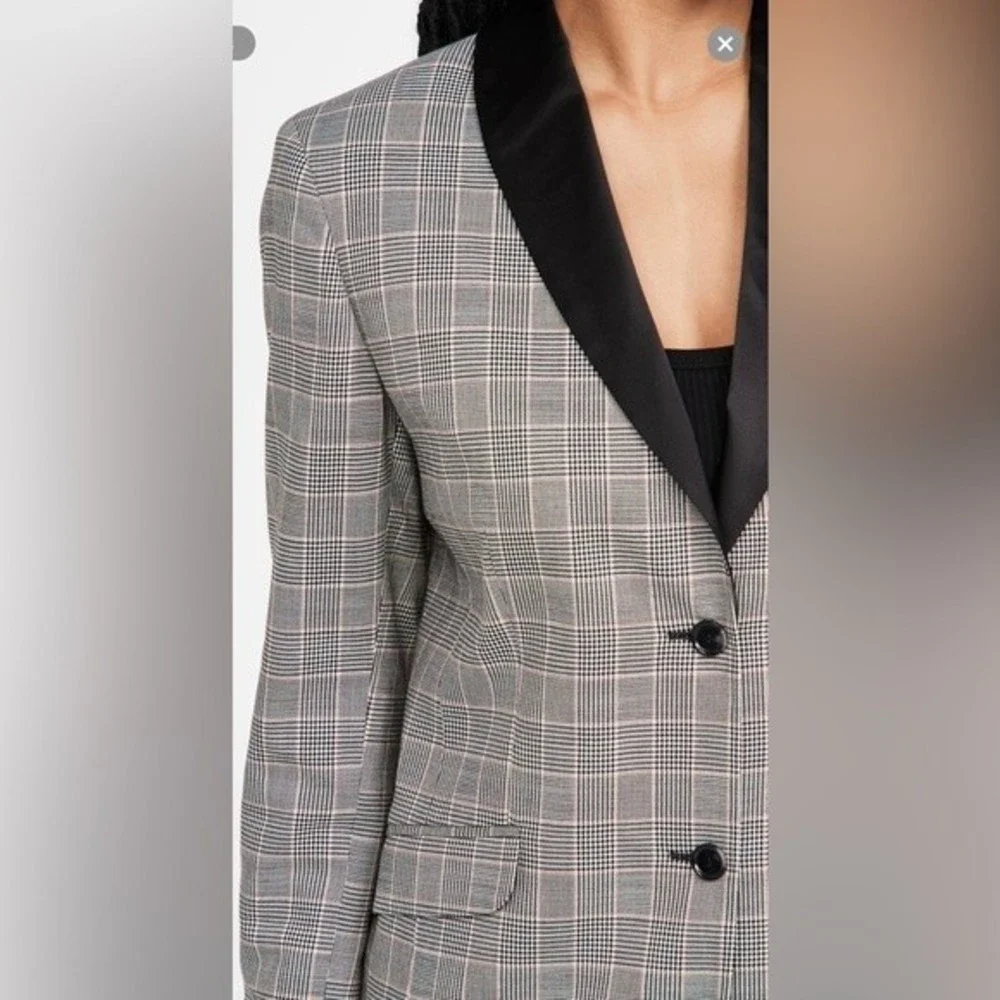 Fleur du Mal Plaid Check Oversized Jacket - Picture 6 of 6